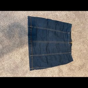 Free People Jean Skirt